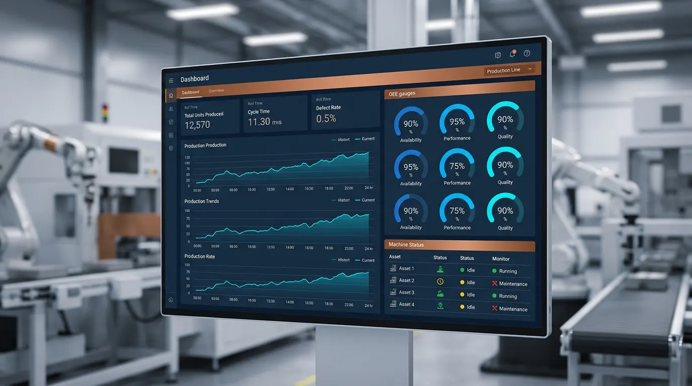 QUANTUM industrial software dashboard